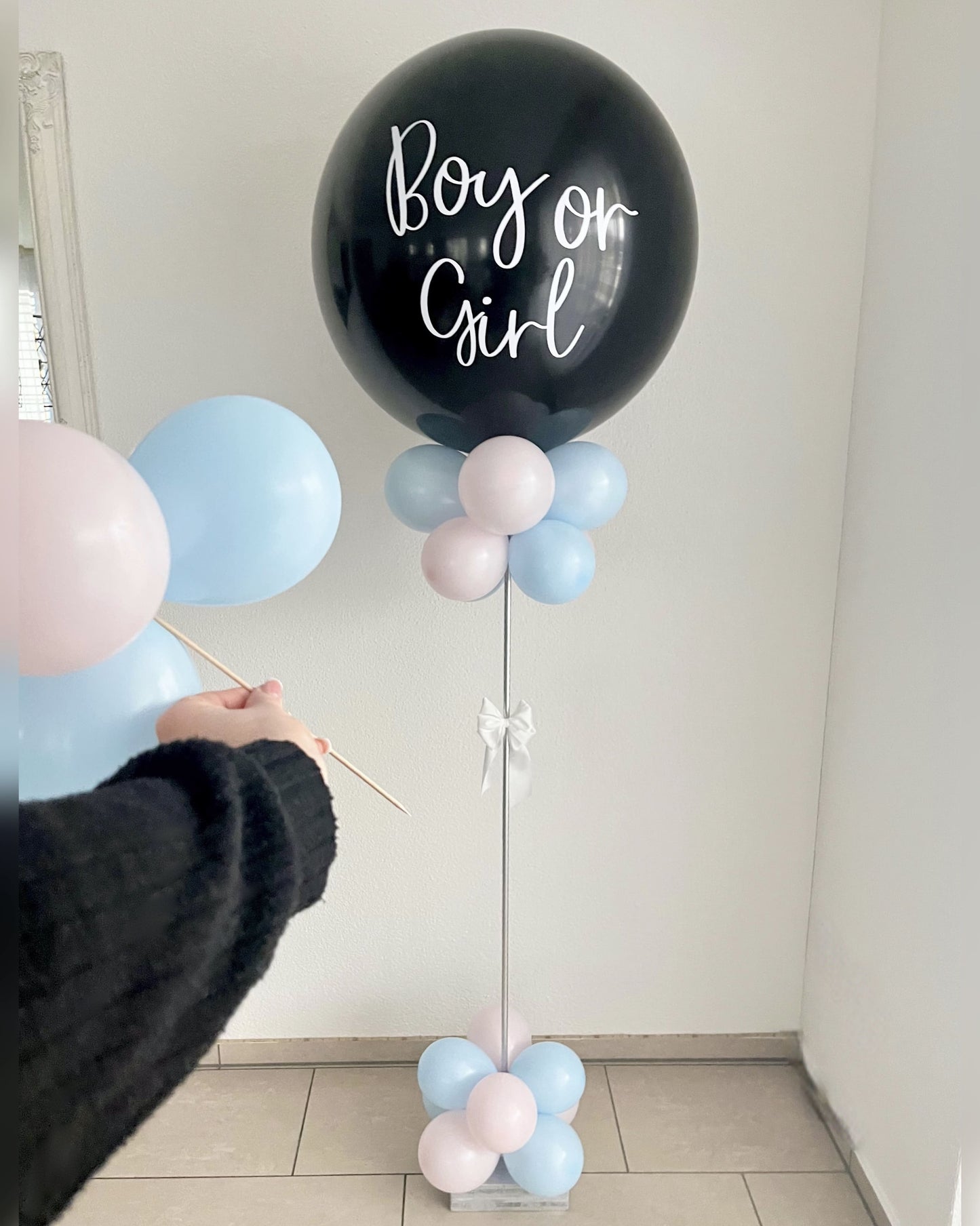 Genderreveal Ballon mit Helium