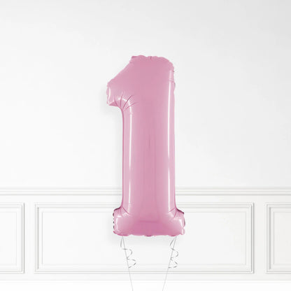 Zahlenballon 102 cm / mit Helium und Gewicht