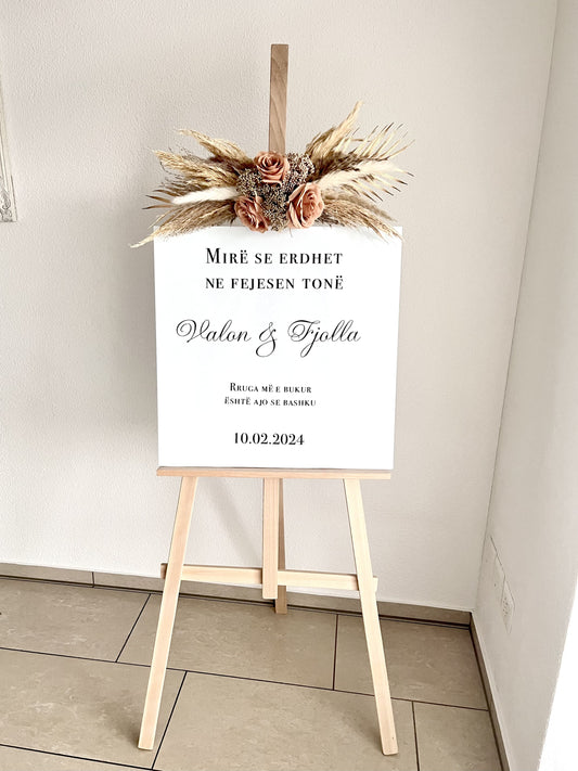 Staffeleideko nur Schild