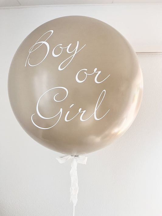 Genderreveal Ballon mit Helium