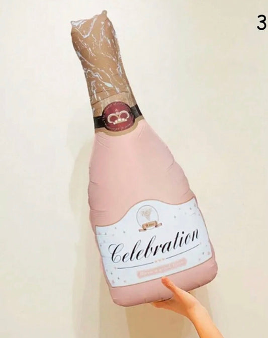 Champagnerflasche Rosa